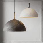 Textured Iron Pendant Light - Industrial Style Hanging Lamp, Ideal for Dining Room and Kitchen Island Decor