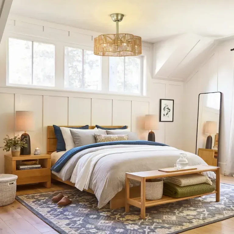 Jute & Gold Hardware Ceiling Fan Light - Boho Casual Fixture with Cooling & Illumination, Ideal for Living Room Decor