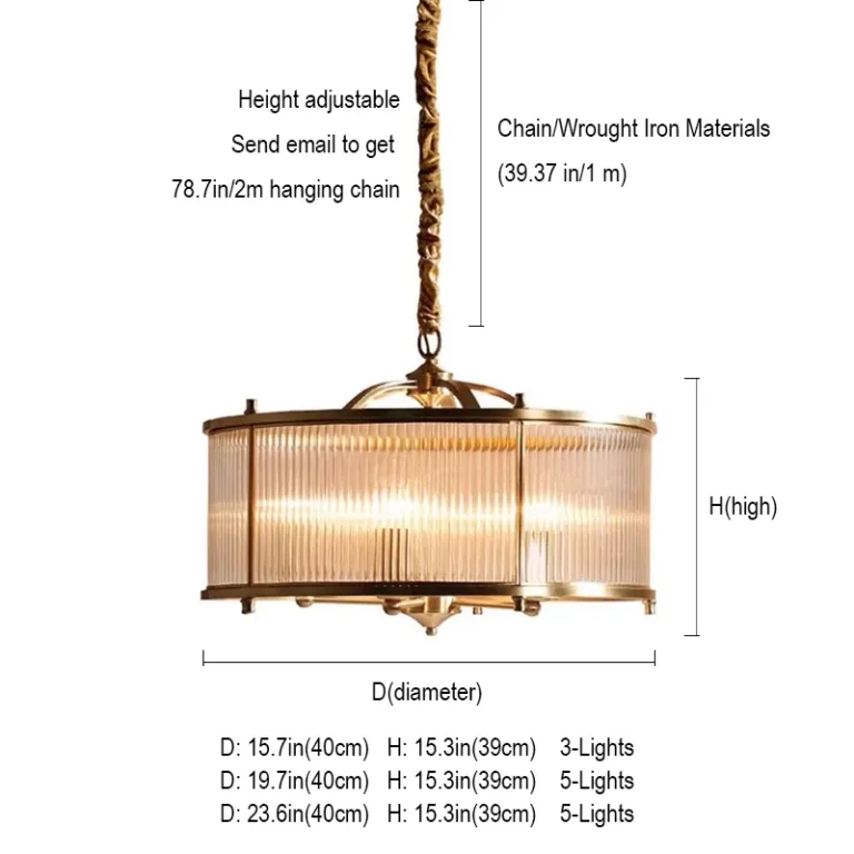 Luxury Brass Chandelier for Living Room – Modern Home Lighting